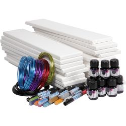 Materialset für Aquarellbilder im Längsformat