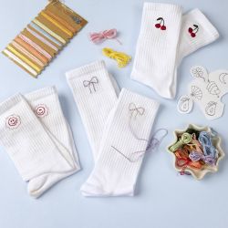 Kreativ Set Sticken, Socken, Wei&szlig;, 1 Pck
