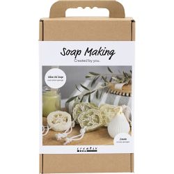 Kreativ Set Seifenherstellung, Loofah, Olivgr&uuml;n, 1 Pck