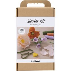 Starter Kreativ Set Krepppapier, Sortierte Farben, 1 Pck