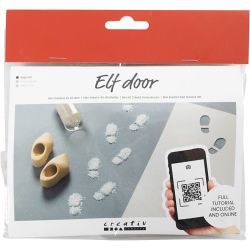 Mini Kreativ Set Wichtelt&uuml;r, Fu&szlig;abdr&uuml;cke, 1 Pck
