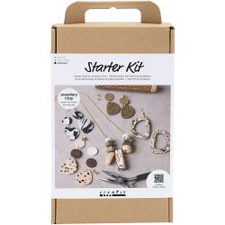 Starter Kreativ Set Schmuck-Ton, Jewellery, Sortierte Farben, 1 Pck