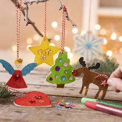 Kreativ Set Weihnachtsschmuck, Ausmalen, 1 Pck