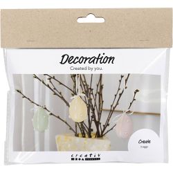 Mini Kreativ Set Dekoration, Eier, Pastellfarben, 1 Pck