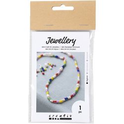 Mini Kreativ Set Schmuck, S&uuml;&szlig;wasserperlen-Halsketten, 1 Pck