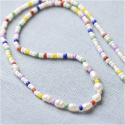 Mini Kreativ Set Schmuck, S&uuml;&szlig;wasserperlen-Halsketten, 1 Pck