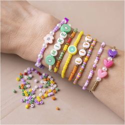 Mini Kreativ Mix Schmuck, Farbenfrohe Armb&auml;nder, 1 Pck