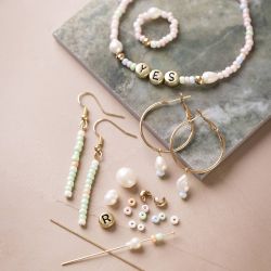 Kreativ Mix Schmuck, S&uuml;&szlig;wasserperlen, ca. 1100+ Stk, sanfte, dezente Farben, 1 Pck