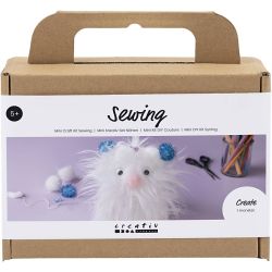 Mini Kreativ Set N&auml;hen, Monster, Sortierte Farben, 1 Pck