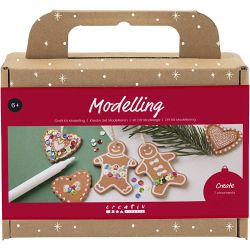 Kreativ Set Modellieren, Kleine Kuchenfiguren, Mittelbraun, 1 Pck