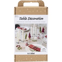 Kreativ Set Tischdeko, Engel, Weihnachtsb&auml;ume, Sterne, Sortierte Farben, 1 Pck