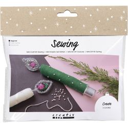 Mini Kreativ Set N&auml;hen, Immerw&auml;hrende Kerzen, 1 Pck