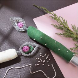 Mini Kreativ Set N&auml;hen, Immerw&auml;hrende Kerzen, 1 Pck