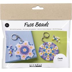 Mini Kreativ Set B&uuml;gelperlen, Anh&auml;nger/Beuteldekoration, Sortierte Farben, 1 Pck