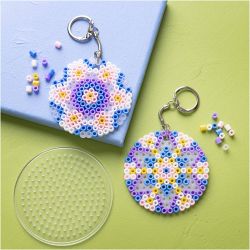 Mini Kreativ Set B&uuml;gelperlen, Anh&auml;nger/Beuteldekoration, Sortierte Farben, 1 Pck