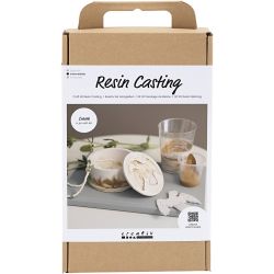 Kreativ Set Harzgie&szlig;en, Vorratsglas mit Deckel, Beige, Creme, 1 Pck