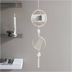 Kreativ Set Macram&eacute;, Mobile, Grau, Creme, 1 Pck