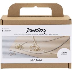 Mini Kreativ Set Schmuck, Halskette mit Drahtanh&auml;nger, Vergoldet, 1 Pck