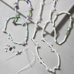 Kreativ Mix Schmuck, Kristalle, Gr&ouml;&szlig;e 2,6-10 mm, Lochgr&ouml;&szlig;e 0,8-1,2 mm, ca. 2460 Stk, Sortierte Farben, 1 Pck