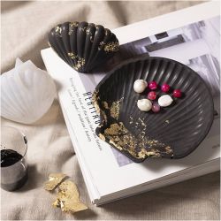Kreativ Set Harzgie&szlig;en, Muschel, Schwarz, Gold, 1 Pck