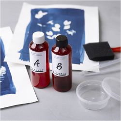 Werkzeugsatz Cyanotypie, Accessoires, Blau, 1 Pck