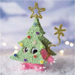 Mini Kreativ Set Modellieren, Weihnachtsbaummonster, Sortierte Farben, 1 Pck