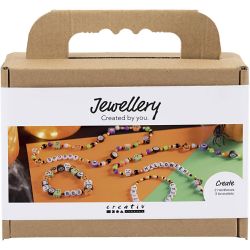 Mini Kreativ Set Schmuck, Halsketten und Armb&auml;nder, Halloween Farben, 1 Pck