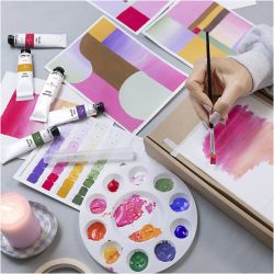 Kreativ Set Gouache, Gem&auml;lde, Sortierte Farben, 1 Pck