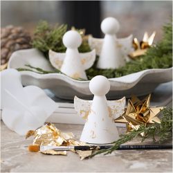 Mini Kreativ Set Harzgie&szlig;en, Engel, Gold Metall, Wei&szlig;, 1 Pck