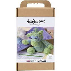 Kreativ Set Amigurumi, Zebra, Hellblau, Hellgr&uuml;n, 1 Pck
