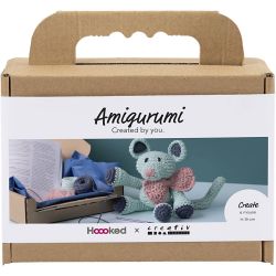 Kreativ Set Amigurumi, Maus, Mint, 1 Pck