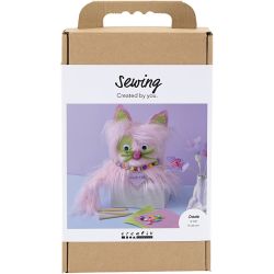 Kreativ Set N&auml;hen, Katze, Sortierte Farben, 1 Pck