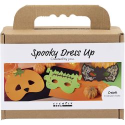 Mini Kreativ Set Gruseliges Kost&uuml;m, Masken, Halloween Farben, 1 Pck