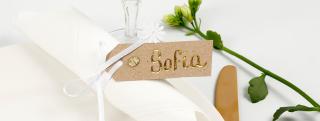 Tischkarten für die Hochzeit